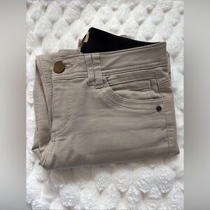 Democracy Ab Technology Womens Tan Khaki Mid Rise Stretch Ankle Jeans Size 6